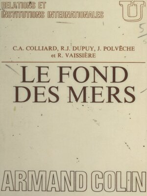 cover image of Le fond des mers
